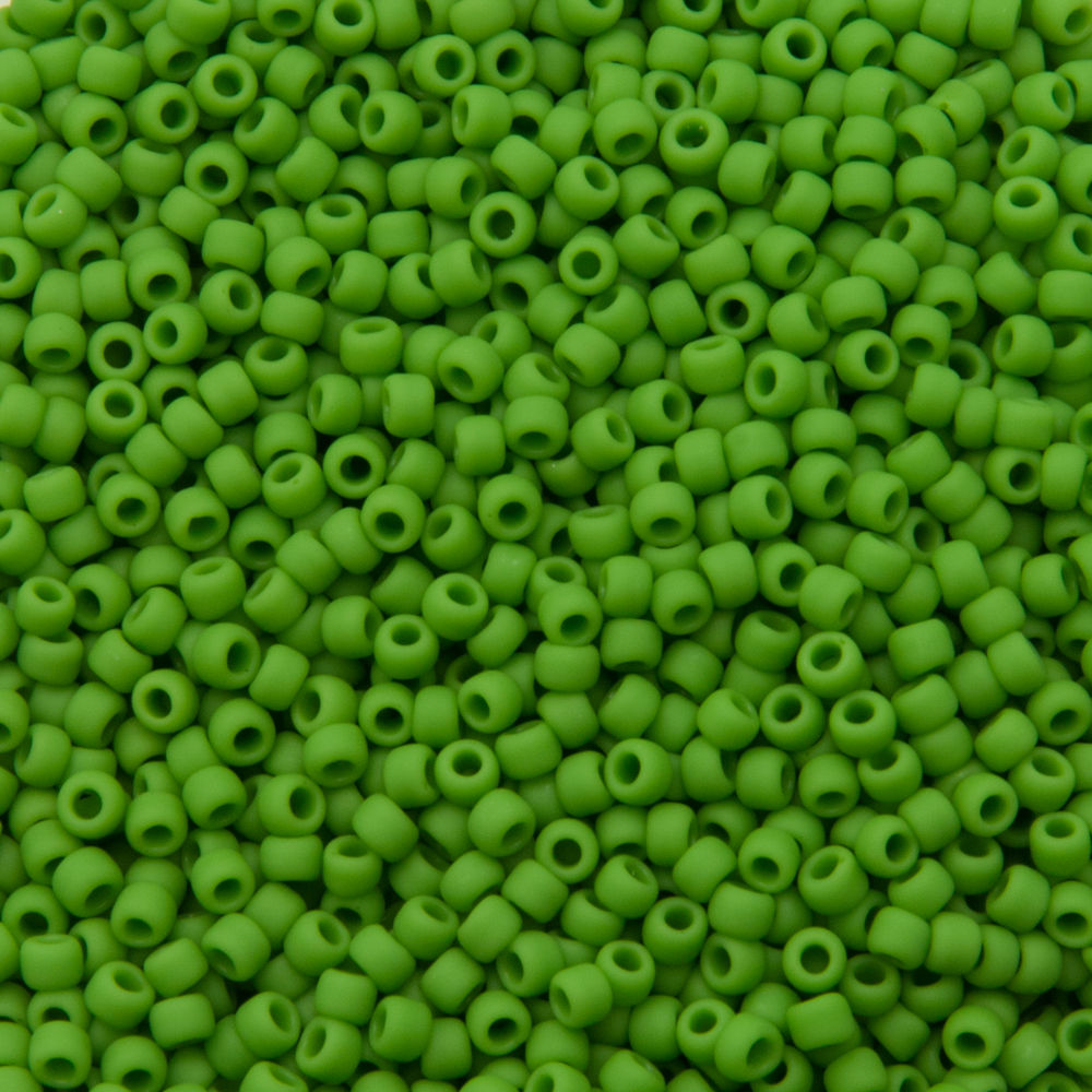 saatperlen toho 11/0 opaque frosted mint green (47f) | 10gr