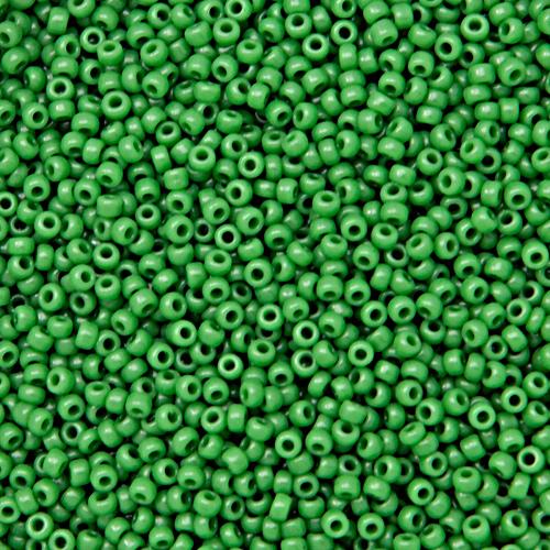 miyuki rocailles 15/0 - opaque pea green(411) | 10gr