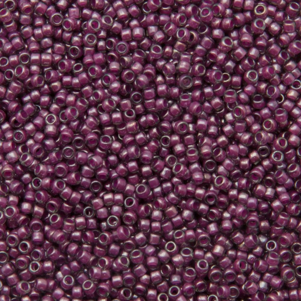 rocaille toho seed beads 15/0 - inside color grey/magenta lined (1076) | 10gr