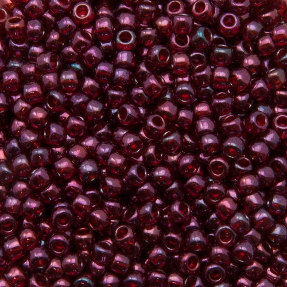 rocaille toho seed beads 8/0 gold lustered raspberry (332) | 10gr