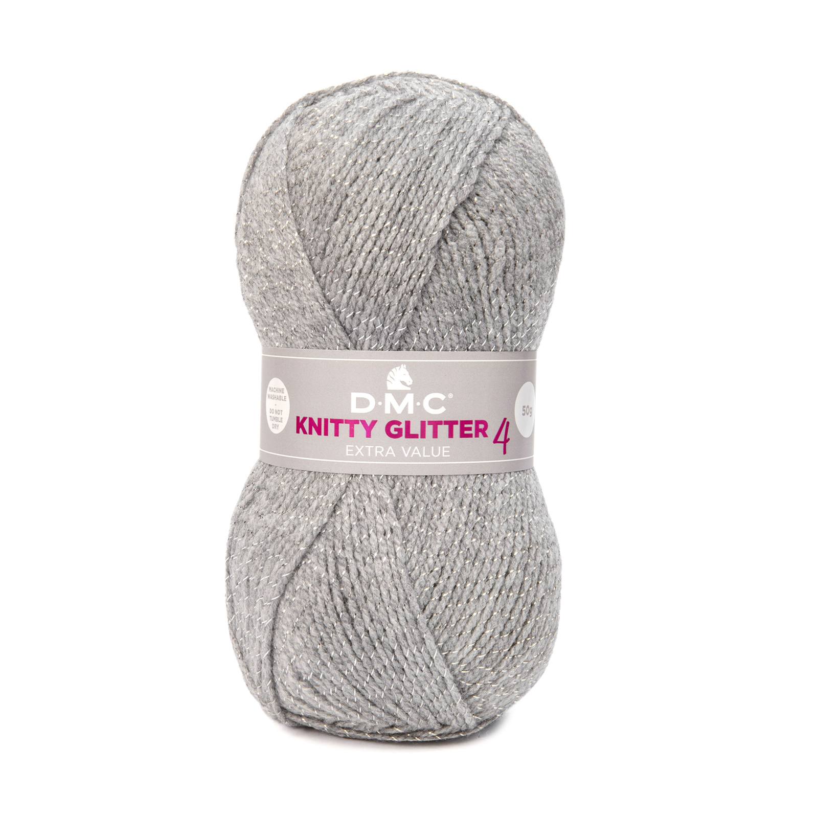 dmc knitty 4 glitter - grigio (226) - 50gr (148mt) | 1pc