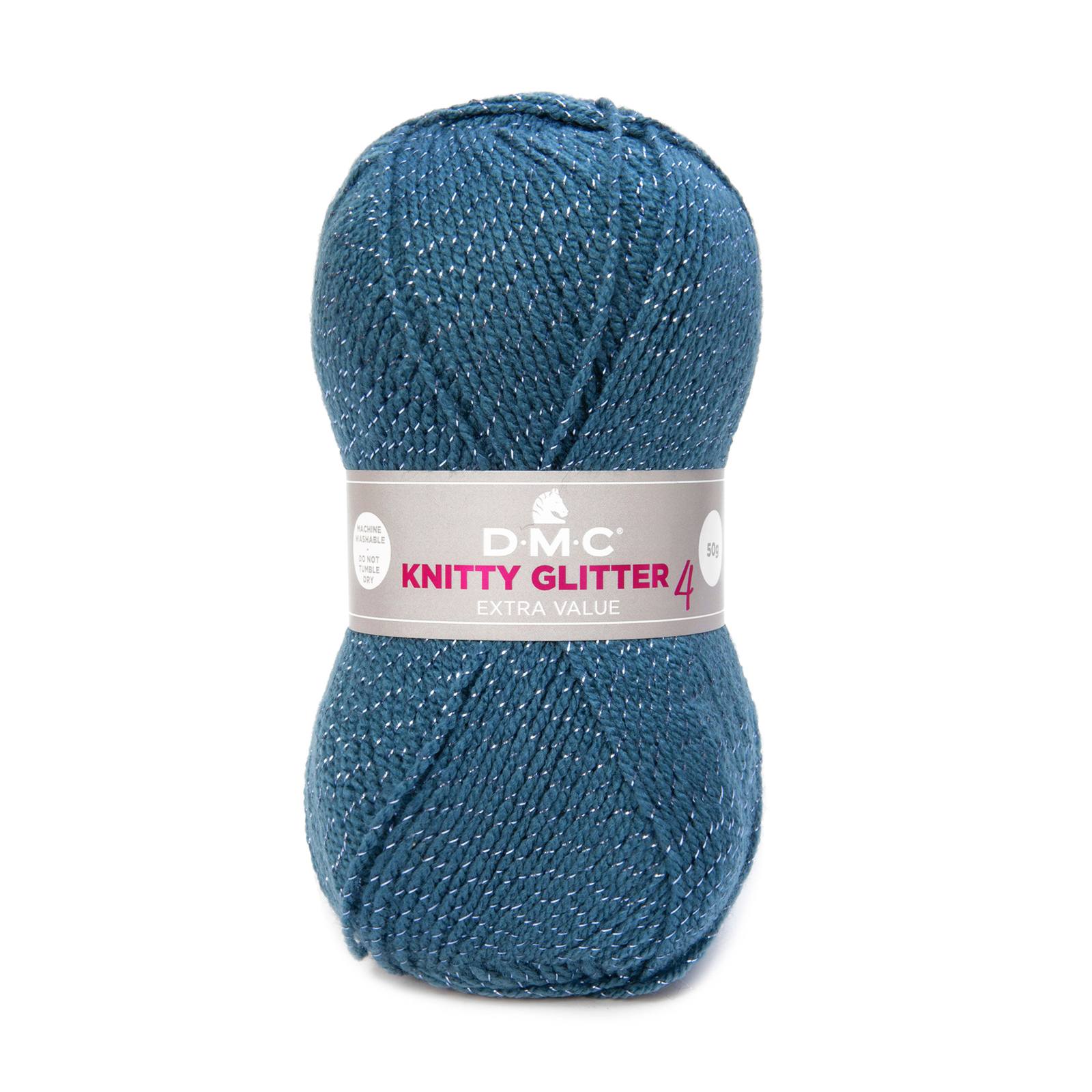 dmc knitty 4 glitter - turquoise (228) - 50gr (148mt) | 1pc