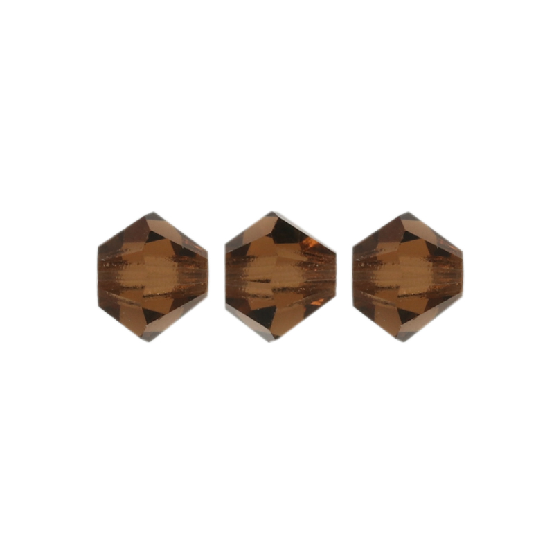 bicone preciosa smoked topaz 4mm | 40pc