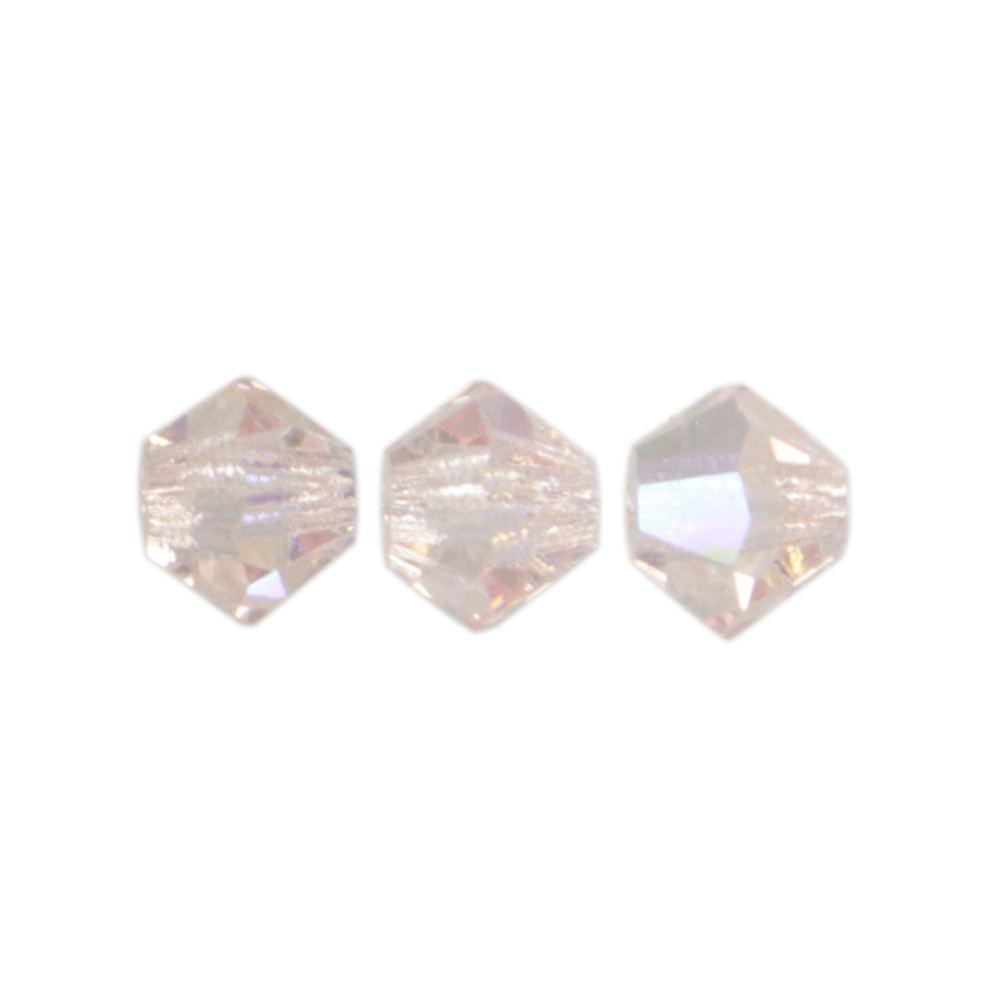 bicone preciosa light rose ab 4mm | 40pc