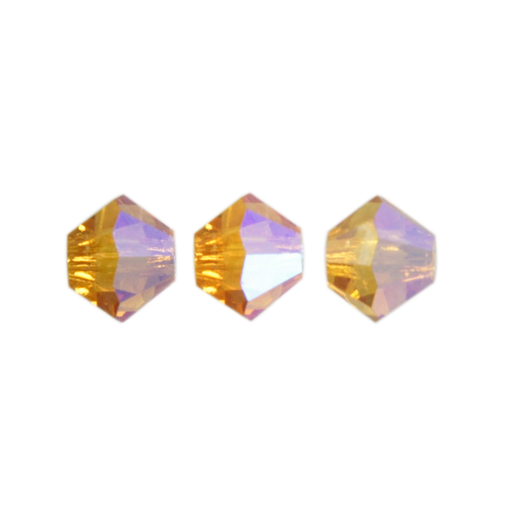 bicone preciosa topaz ab 4mm | 40pc