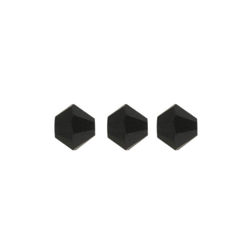 bicone preciosa matte jet 4mm | 40pc