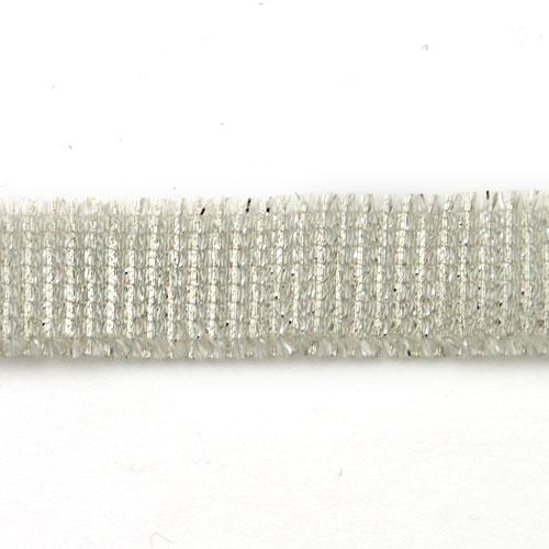 rayon trim white/silver 15mm | 50cm