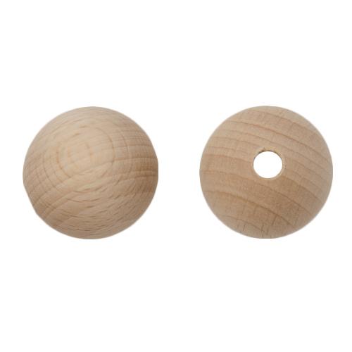 rohes holz runde perle 25mm | 8st
