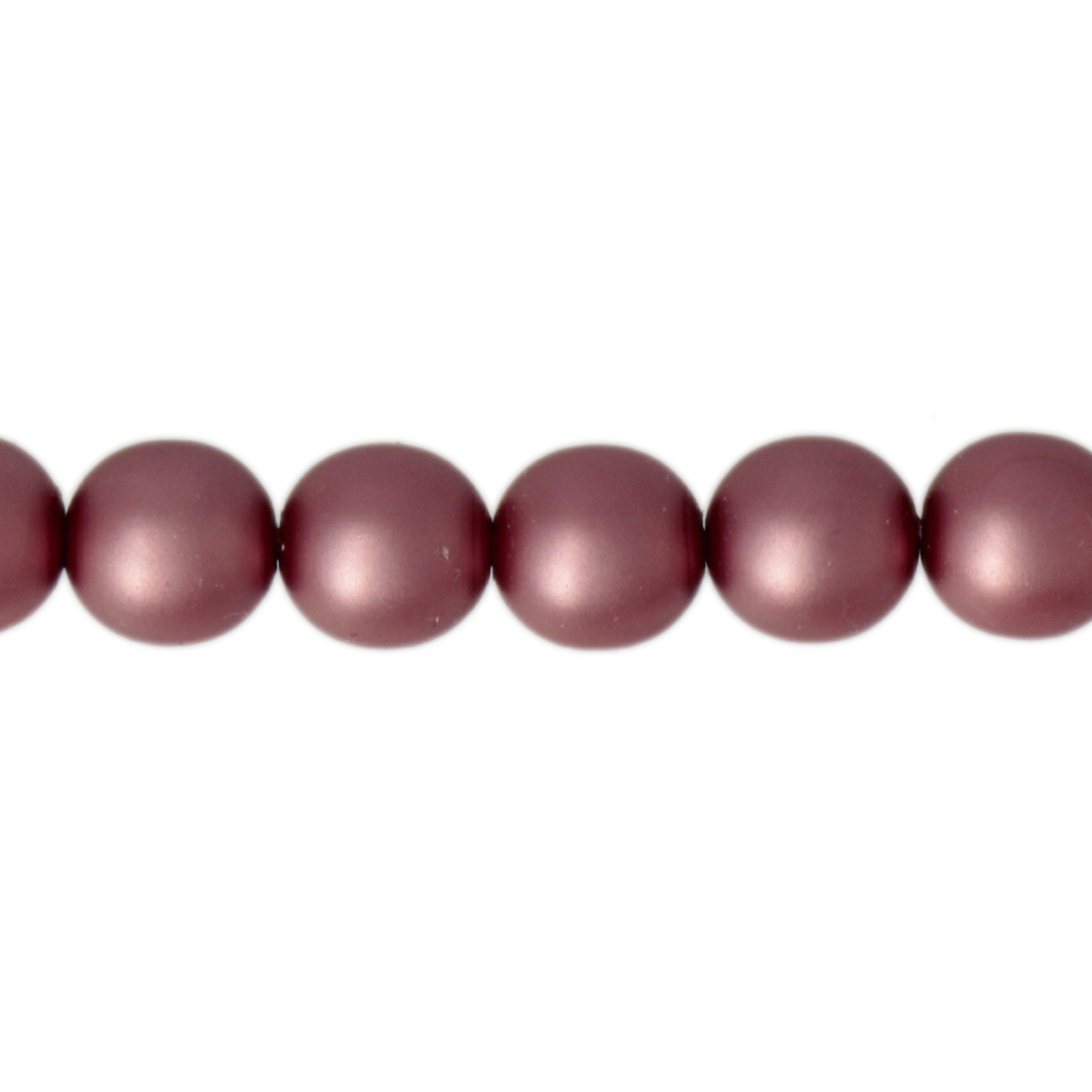böhmische glas perlmutt rundperlen matte cyclamen 8mm | 50st