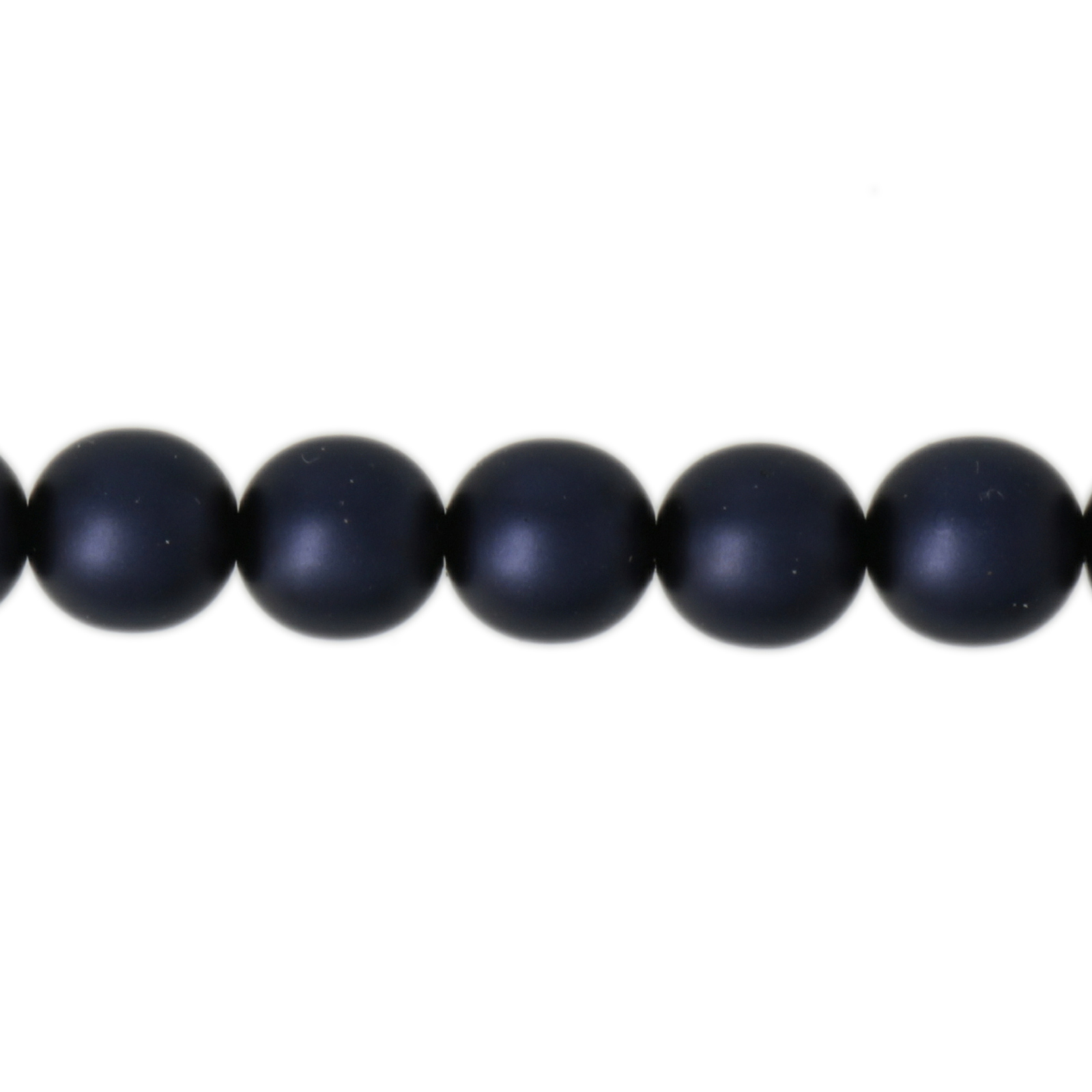 czech glass pearl beads - matte night blue round 8mm | 50pc