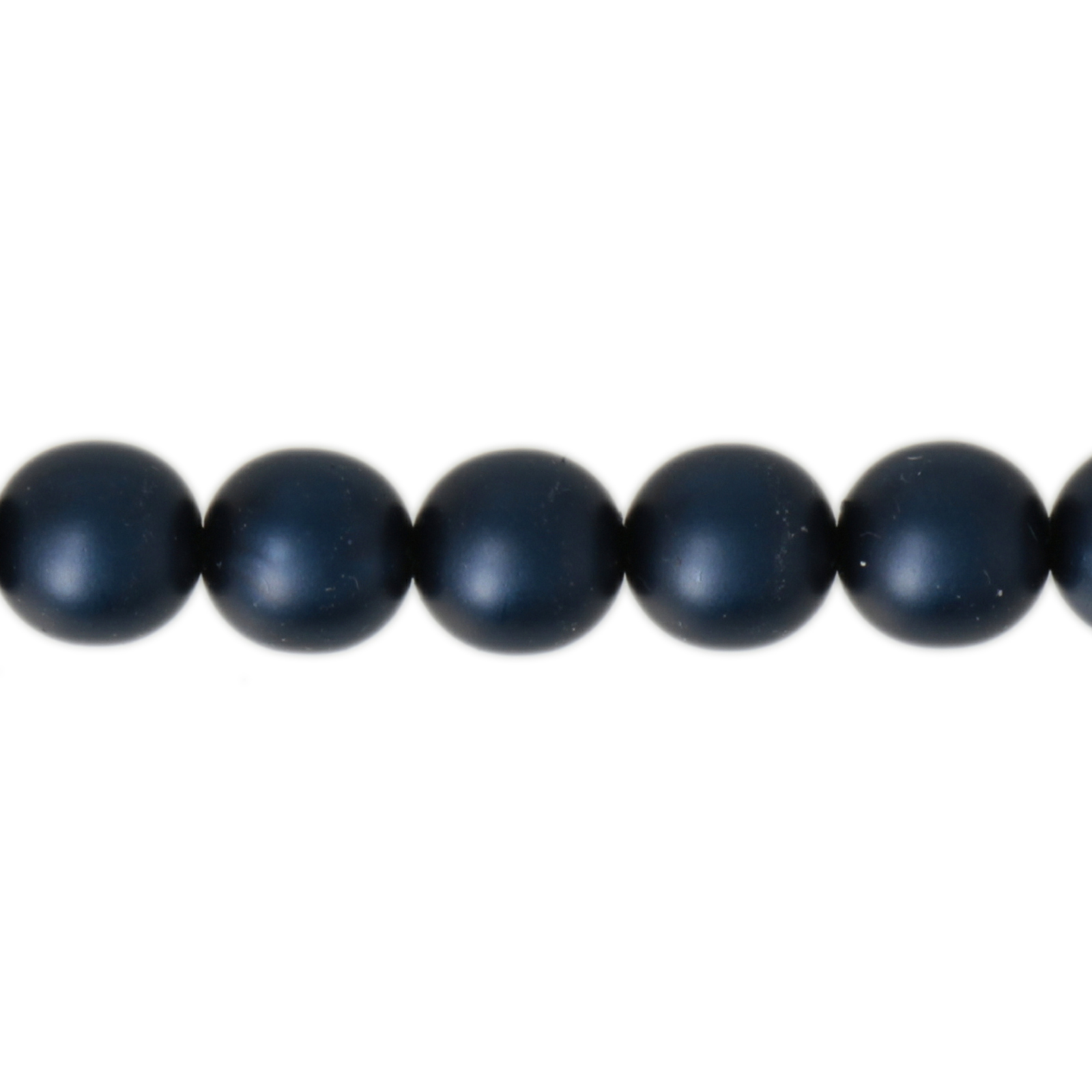 czech glass pearl beads - matte montana blue round 8mm | 50pc