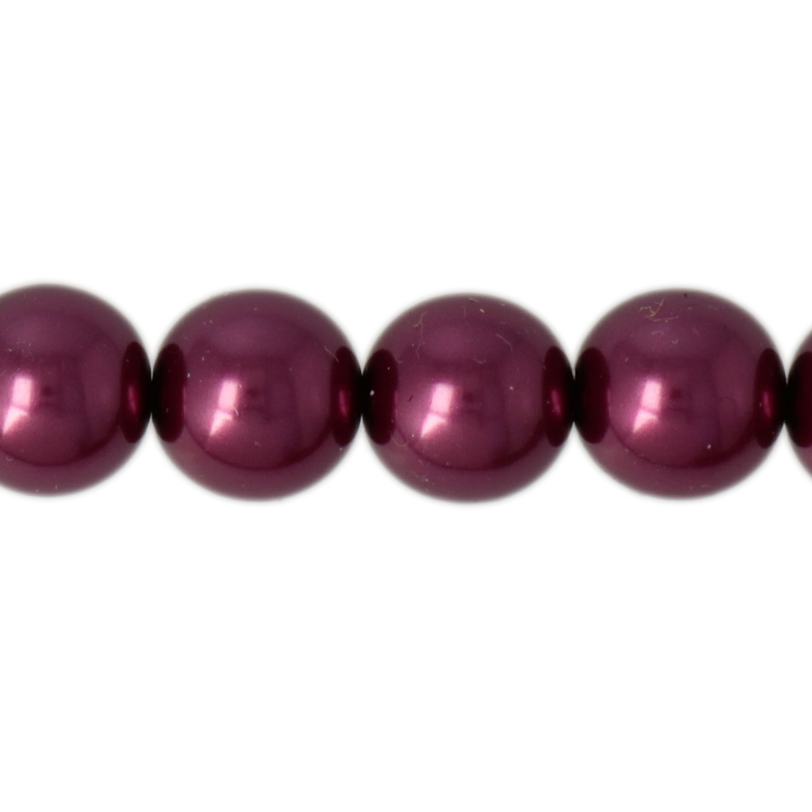 czech glass pearl beads - purpureus round 10mm | 25pc