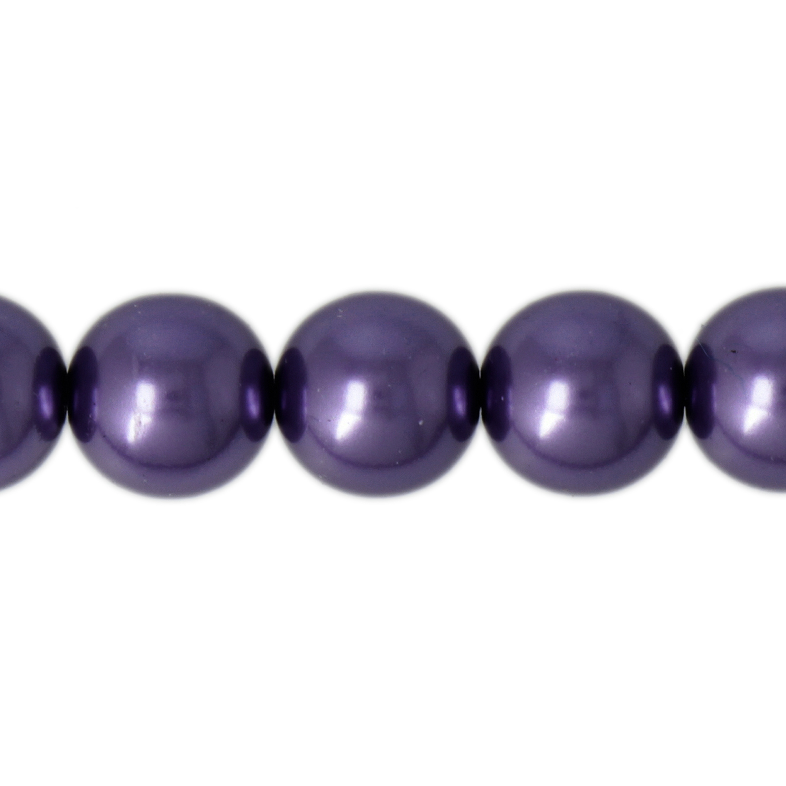 czech glass pearl beads - eggplant round 10mm | 25pc