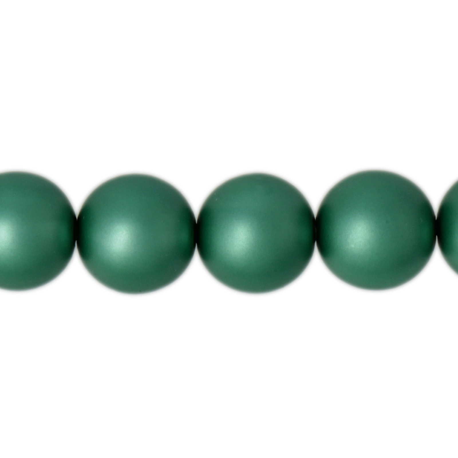 czech glass pearl beads - matte teal round 10mm | 25pc