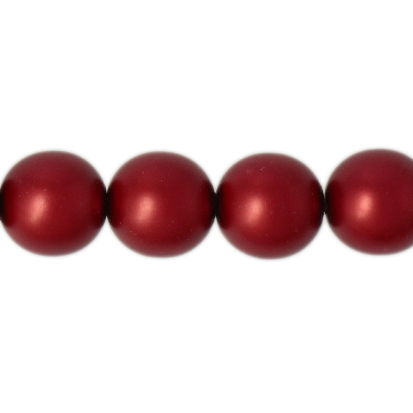böhmische glas perlmutt rundperlen matte bordeaux 10mm | 25st