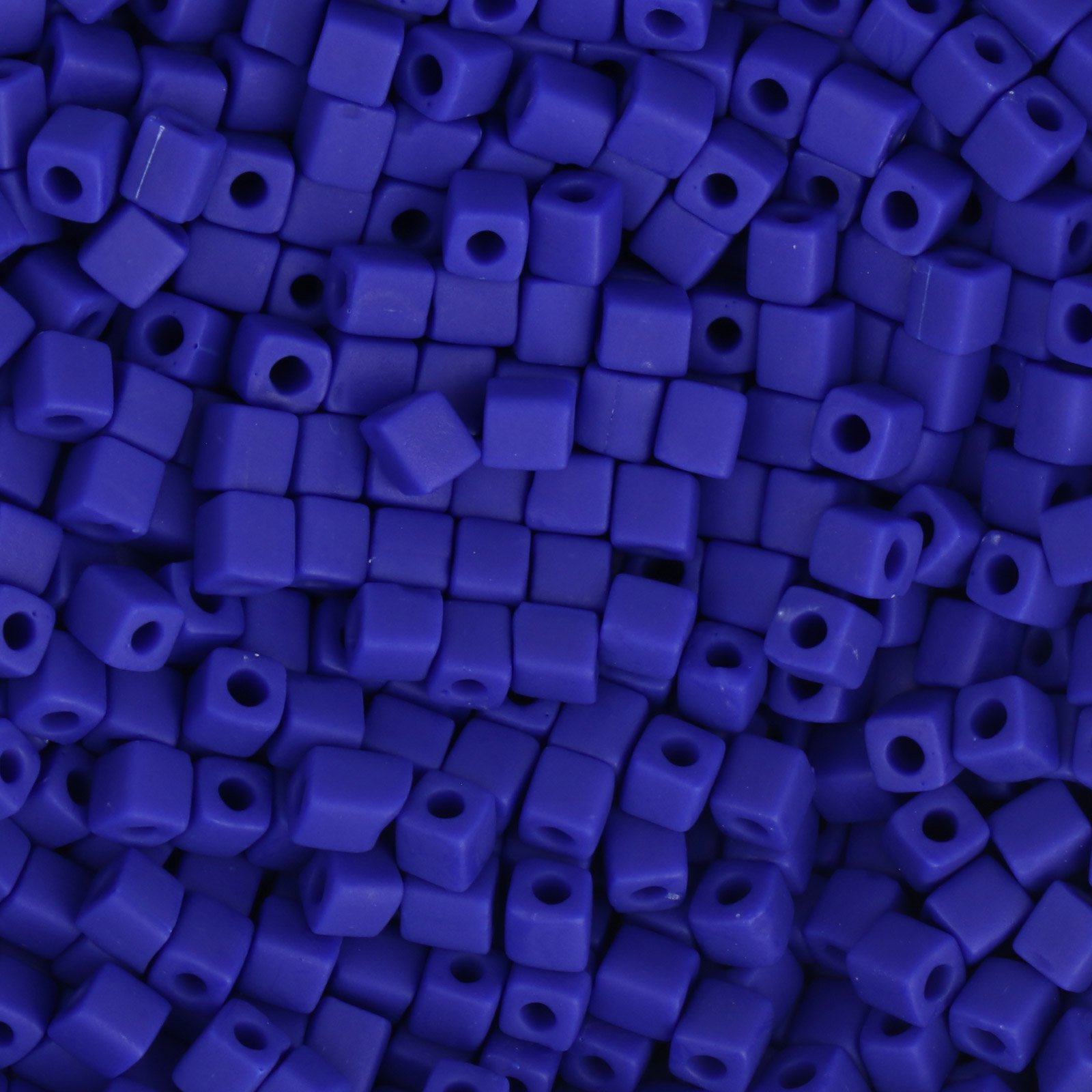 miyuki square beads 3mm matte opaque cobalt (414f) | 10gr