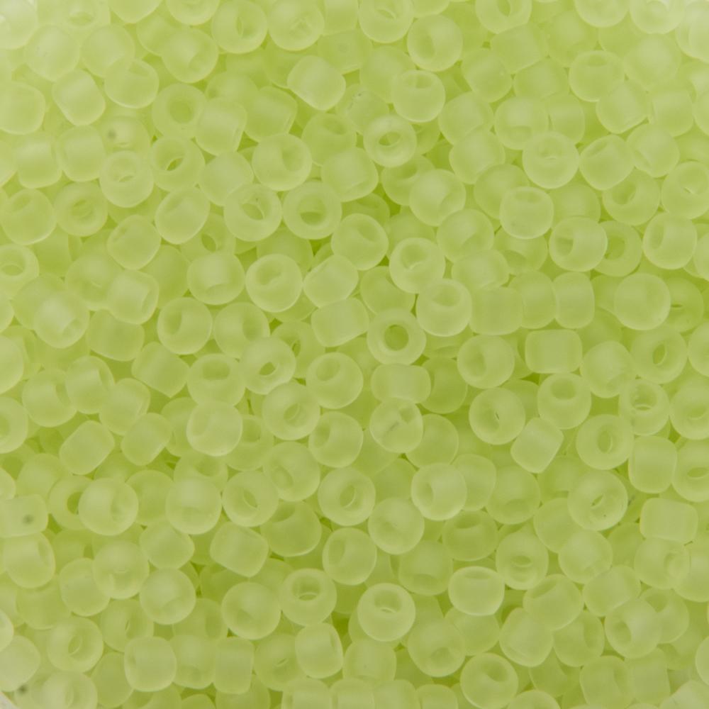 rocaille toho seed beads 8/0 transparent frosted citrus spritz (15f) | 10gr