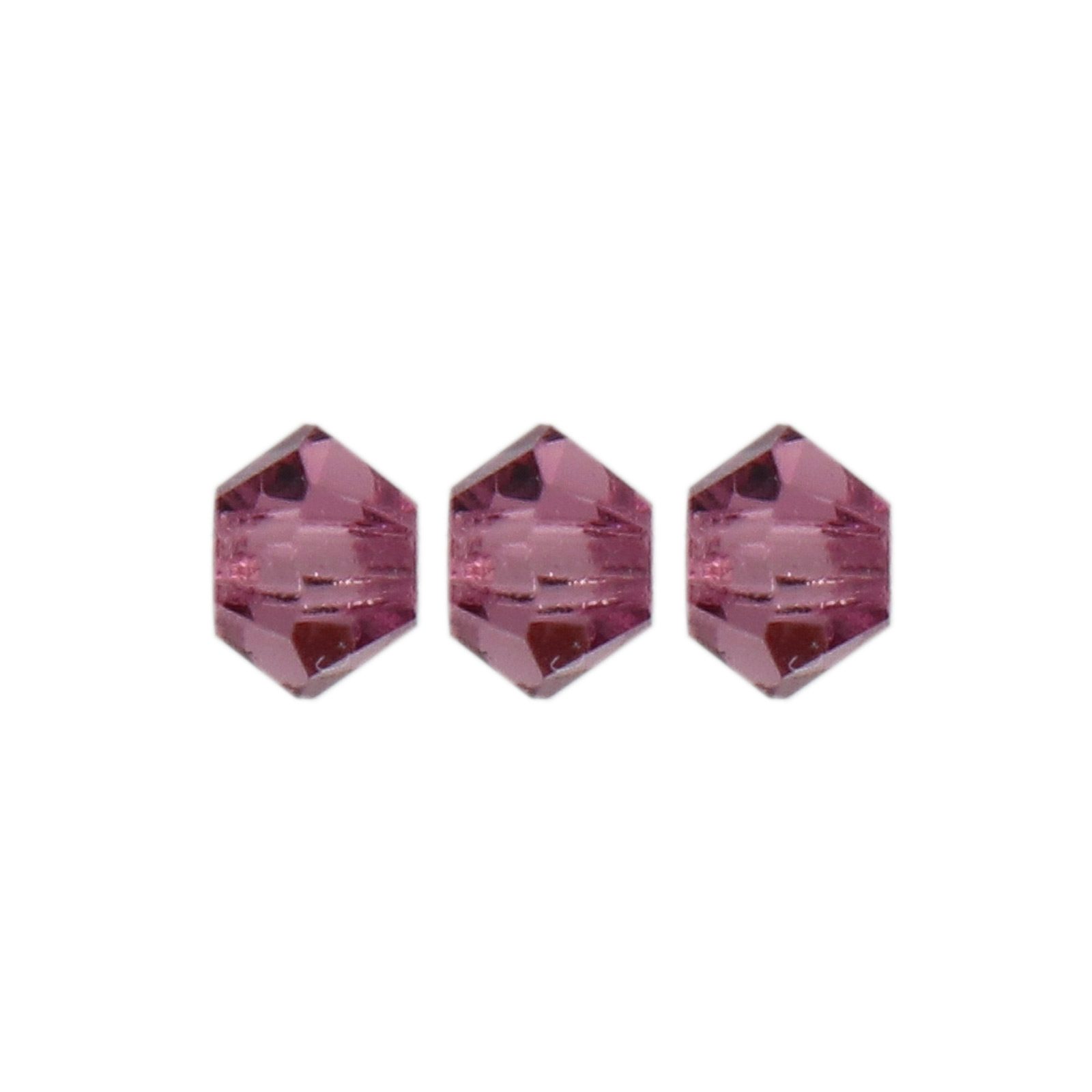 bicone preciosa amethyst 3mm | 40pc