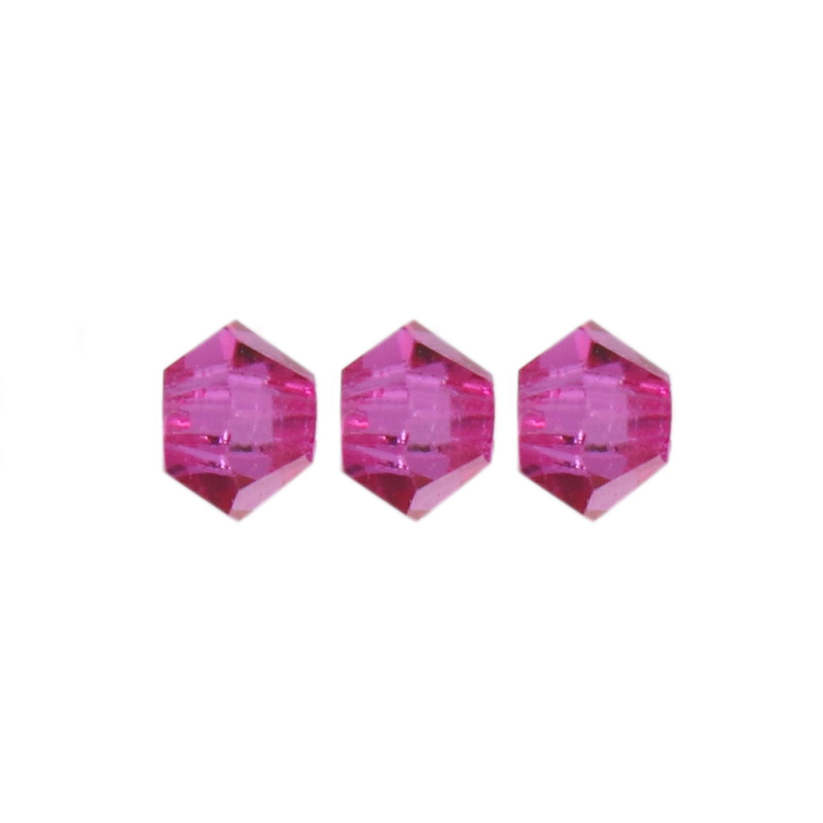 bicone preciosa fuchsia 3mm | 40pc