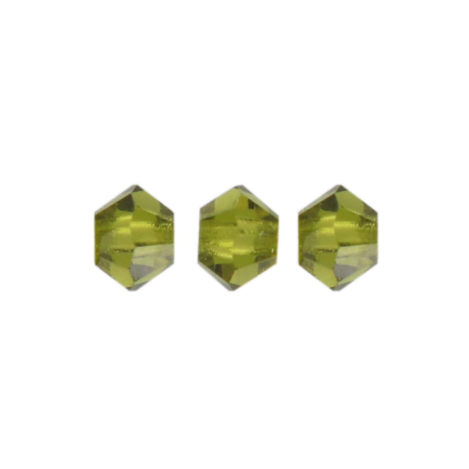 bicone preciosa olivine 3mm | 40pc