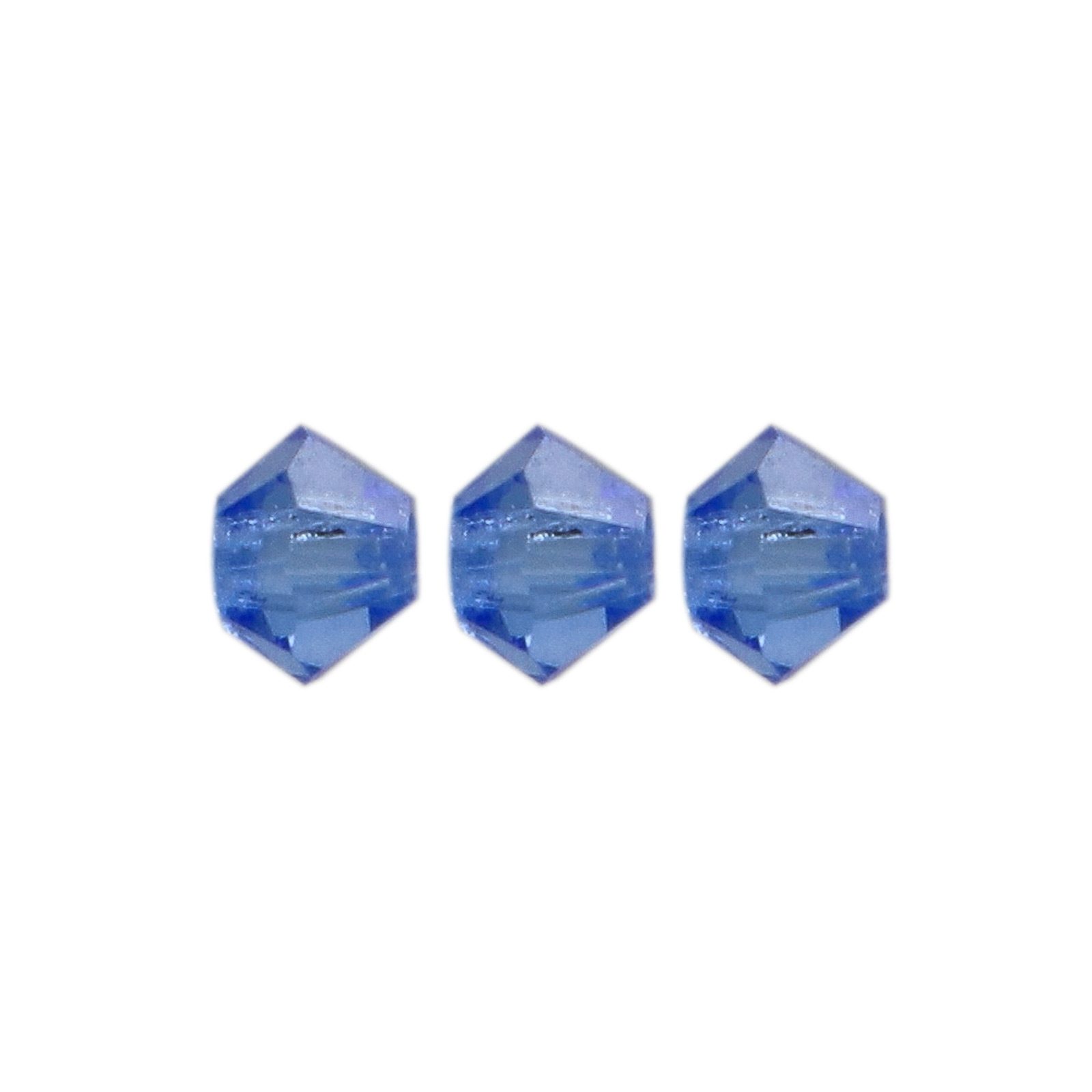 doppelkegel preciosa sapphire 3mm | 40st
