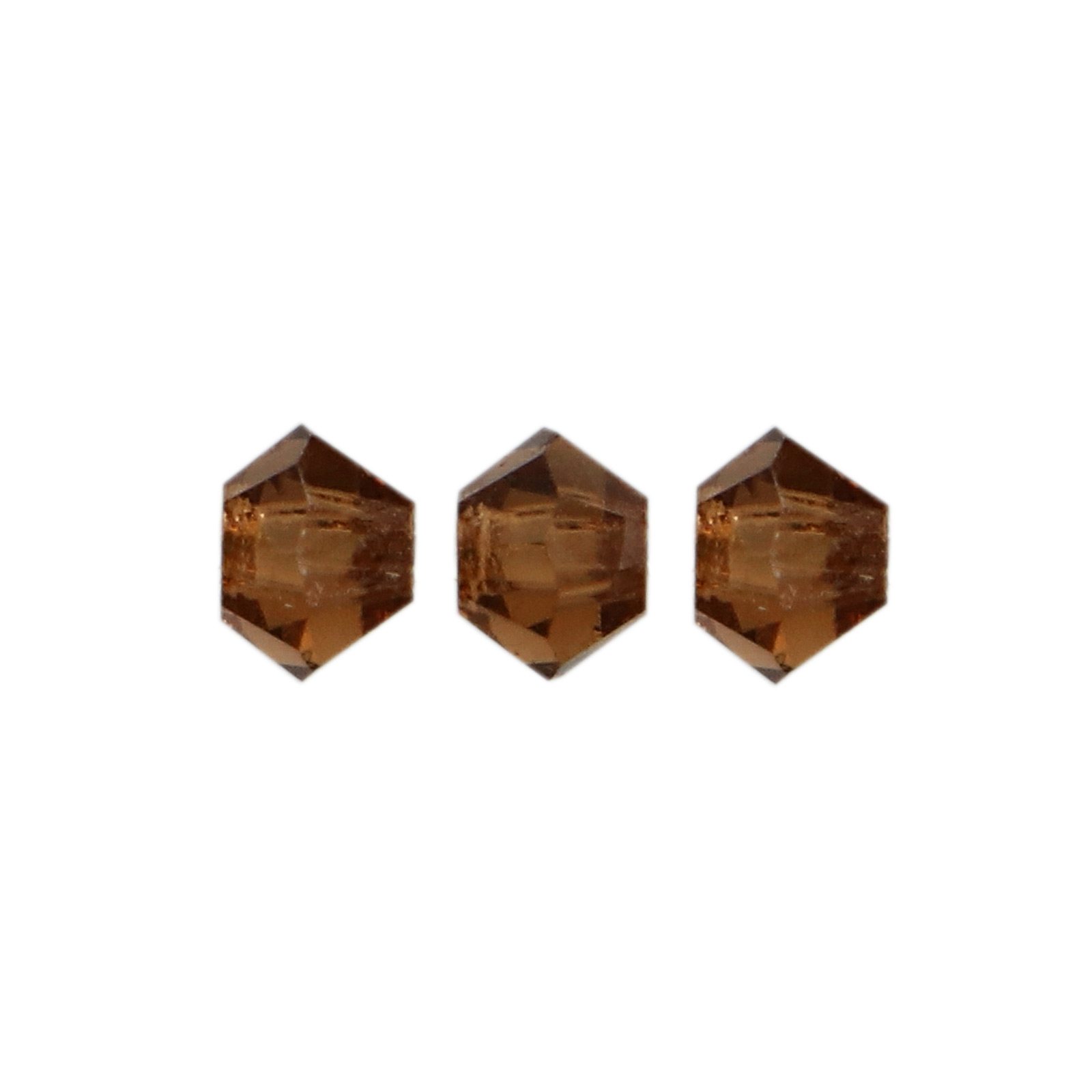 doppelkegel preciosa smoked topaz 3mm | 40st