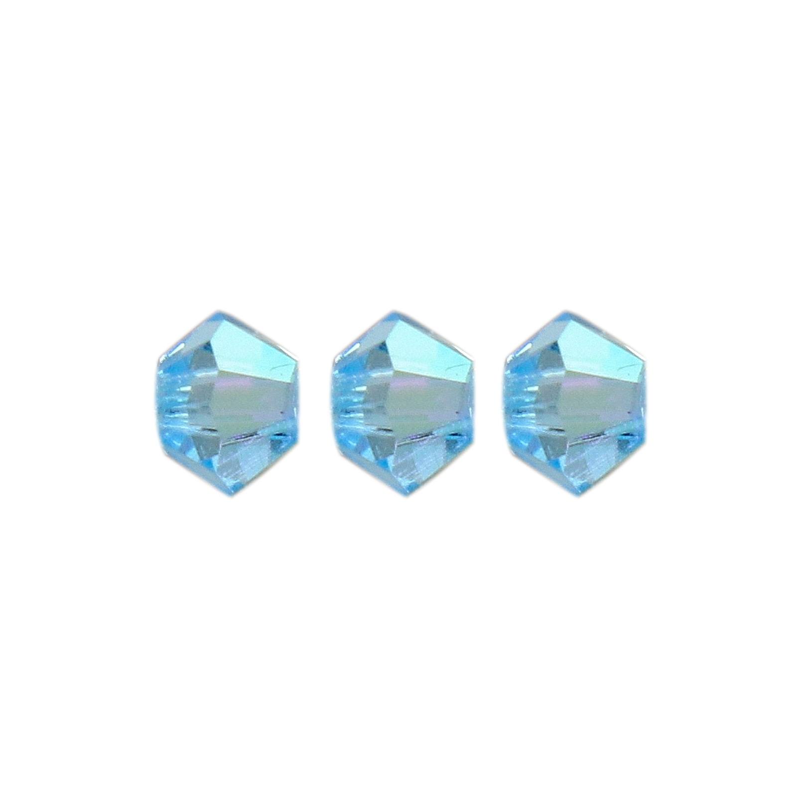 bicone preciosa aquamarine ab 3mm | 40pc