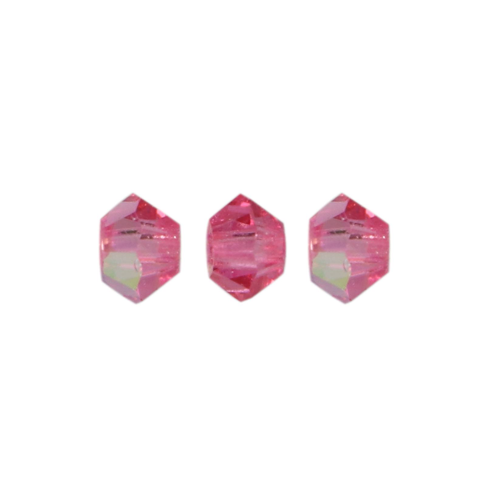 bicone preciosa rose ab 3mm | 40pc