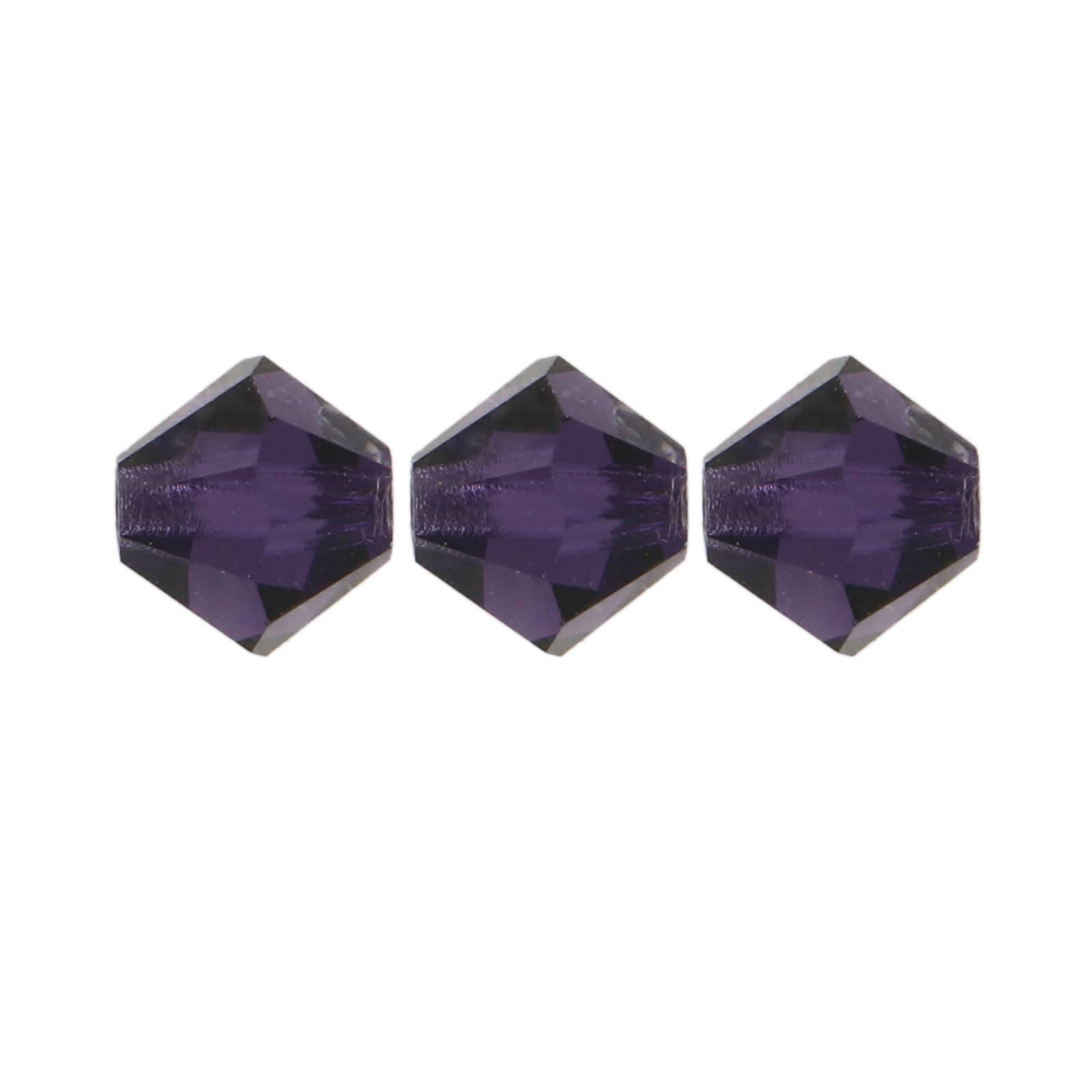 bicone preciosa deep tanzanite 6mm | 24pc