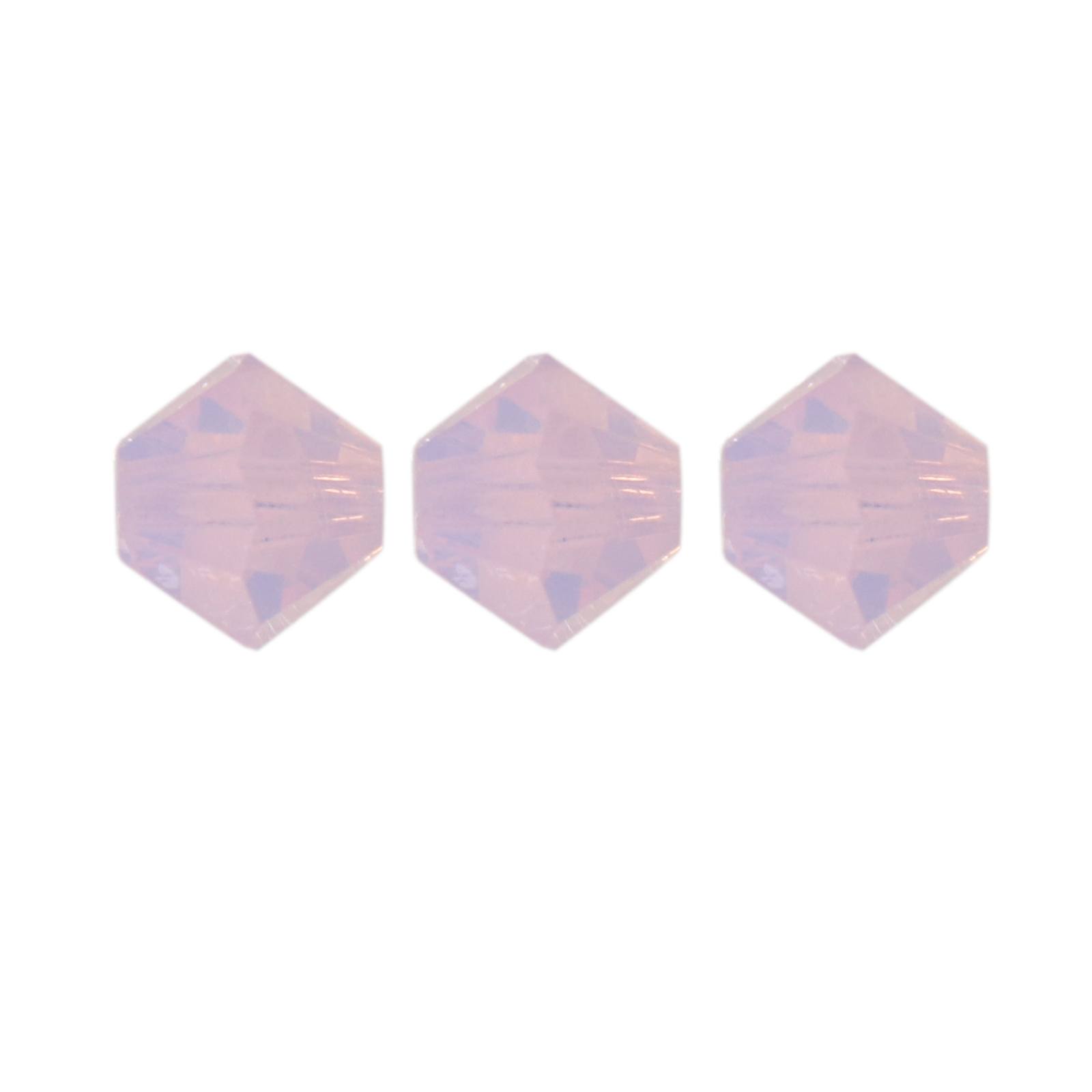 bicone preciosa rose opal 6mm | 24pc