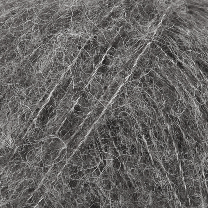 drops brushed alpaca silk uni grey (03) - 25gr (140mt) | 1st