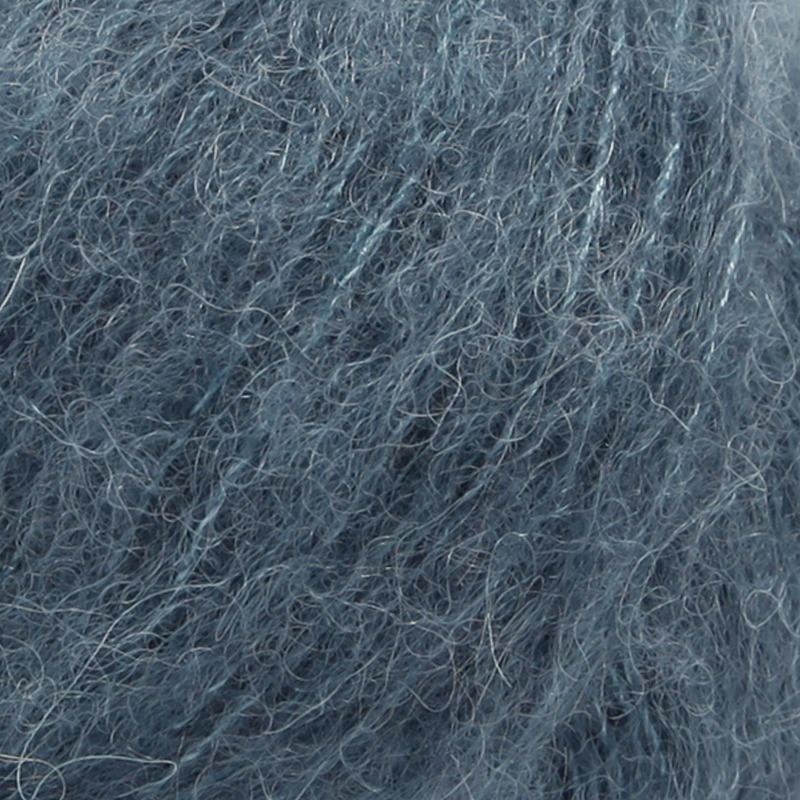 drops brushed alpaca silk uni steel blue (25) - 25gr (140mt) | 1st