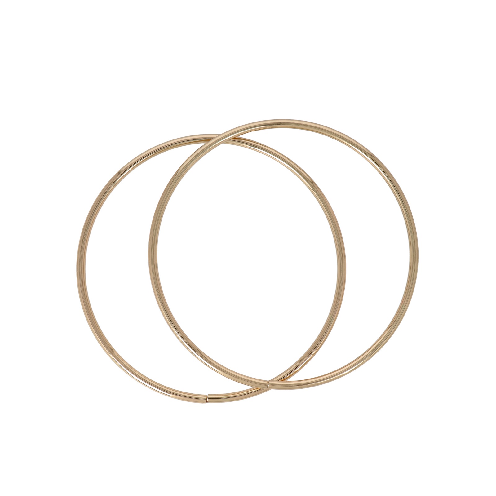 gold metal round bag handle 13,5x0,5cm | 2pc