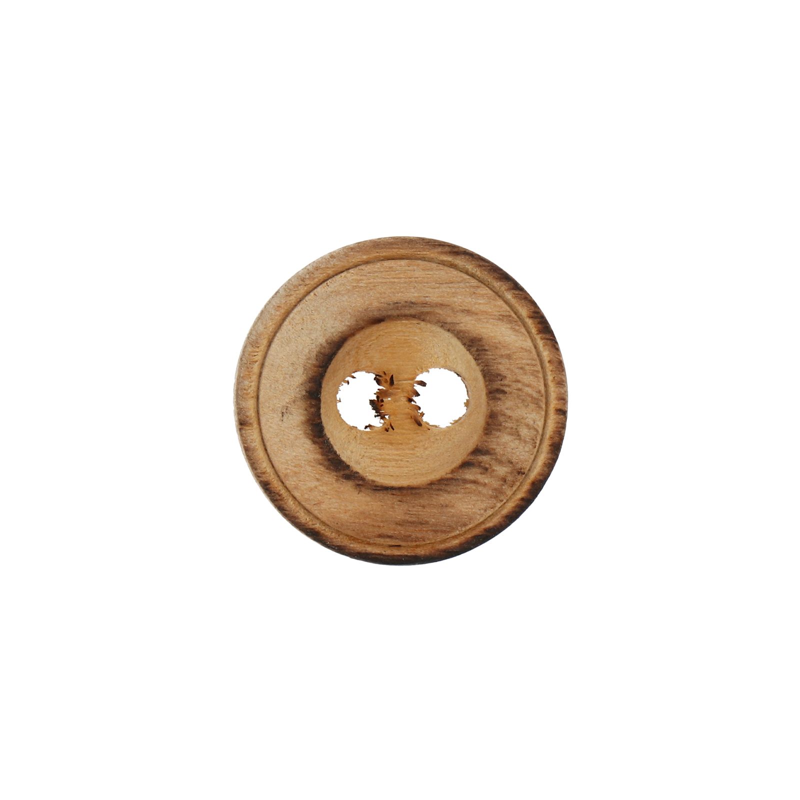 2-holes wood buttons - coffee 20mm | 2pc