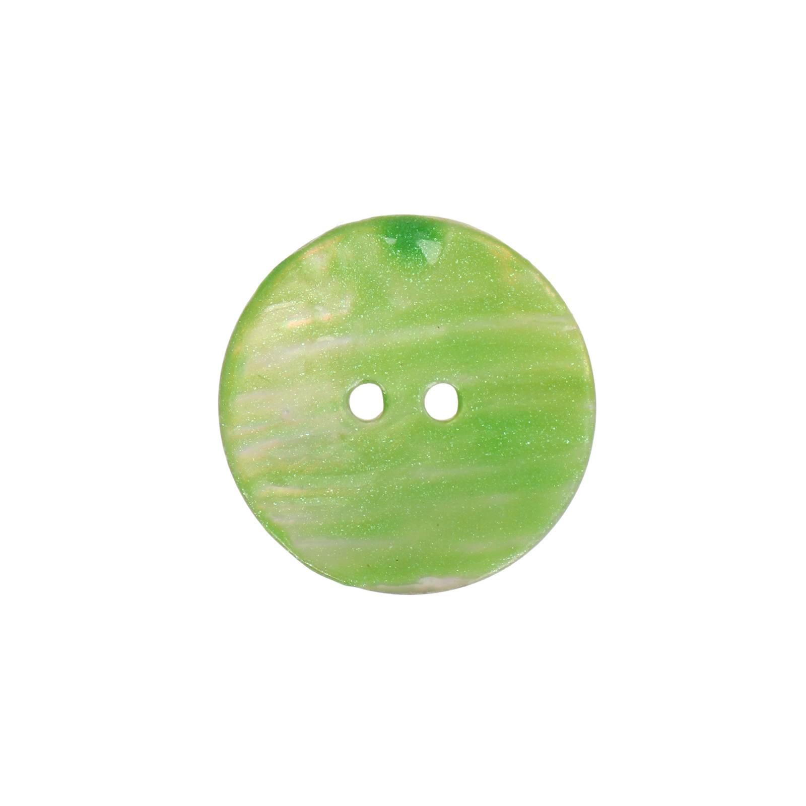 2-holes mother of pearl buttons - green 25mm | 1pc