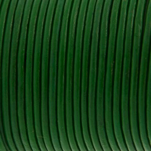 lederschnur grün tanne - durchmesser 2mm | 2mt