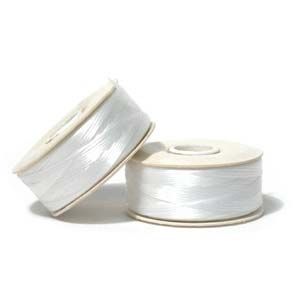 white nymo nylon beading thread - size 0,20mm - 66mt spool | 1pc
