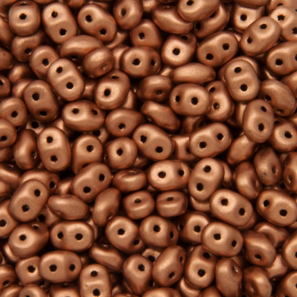 superduo perlen 5x2,5mm crystal copper | 10gr