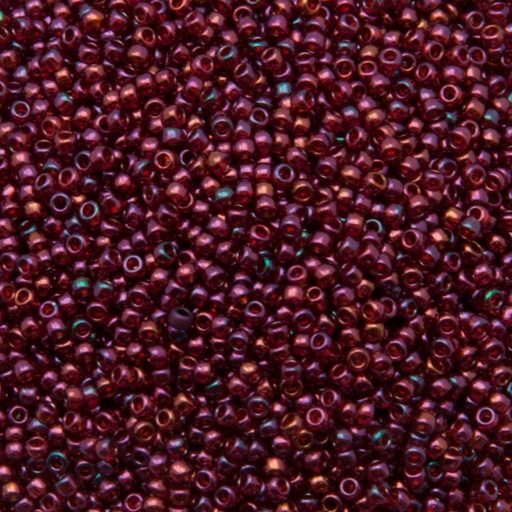 rocaille toho seed beads 15/0 - gold lustered raspberry (332) | 10gr