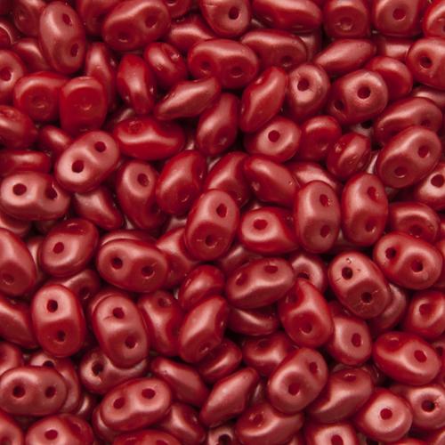 superduo seed beads 5x2,5mm pastel dark coral | 10gr