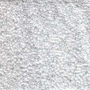 miyuki delica 8/0 opaque white pearl ceylon | 8gr