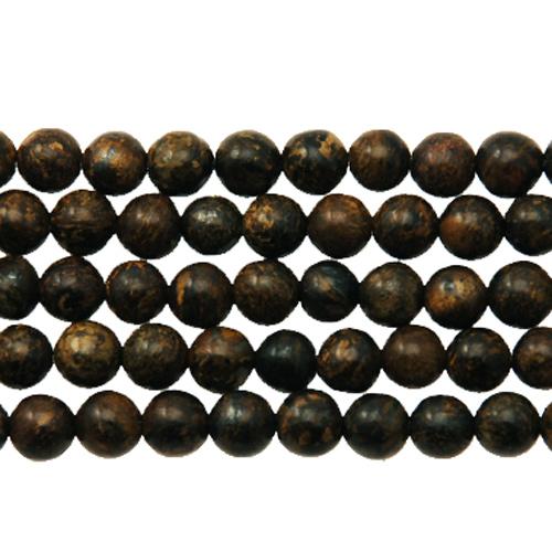 bronzite smooth round 6mm | 15/16-inch strand