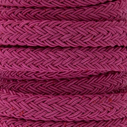 textile braided regaliz fuchsia 10x8mm | 20cm