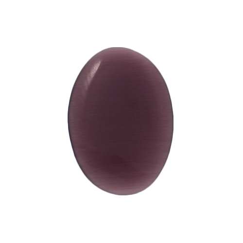 amethyst cat's eye cabochon smooth oval 25x18mm (thin) | 8pc