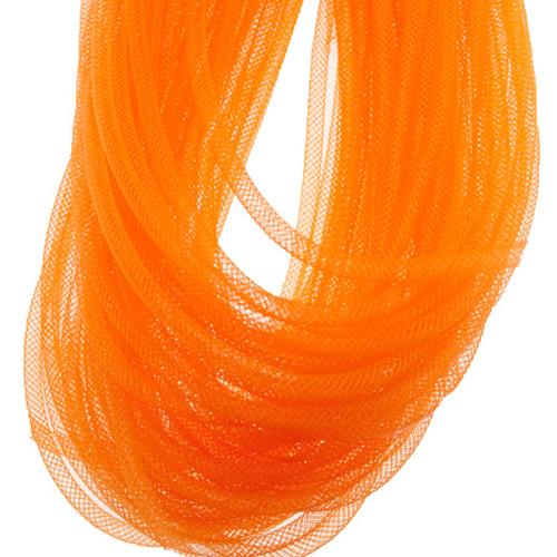 plastic net tubolar mesh-orange 3mm | 4mt