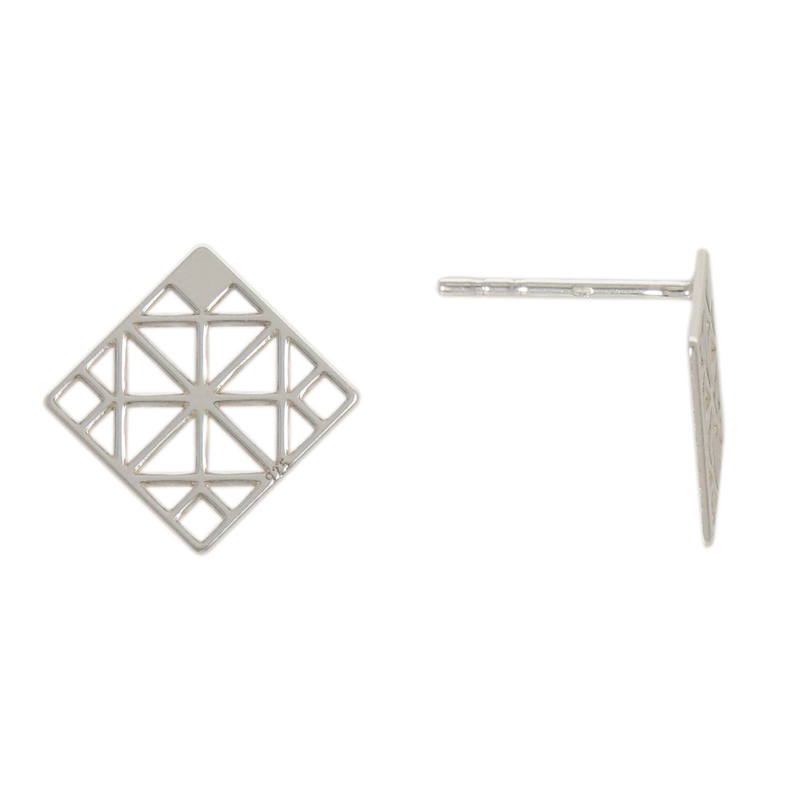 ohrstecker 925 sterlingsilbe quadrat 5,5mm | 2st