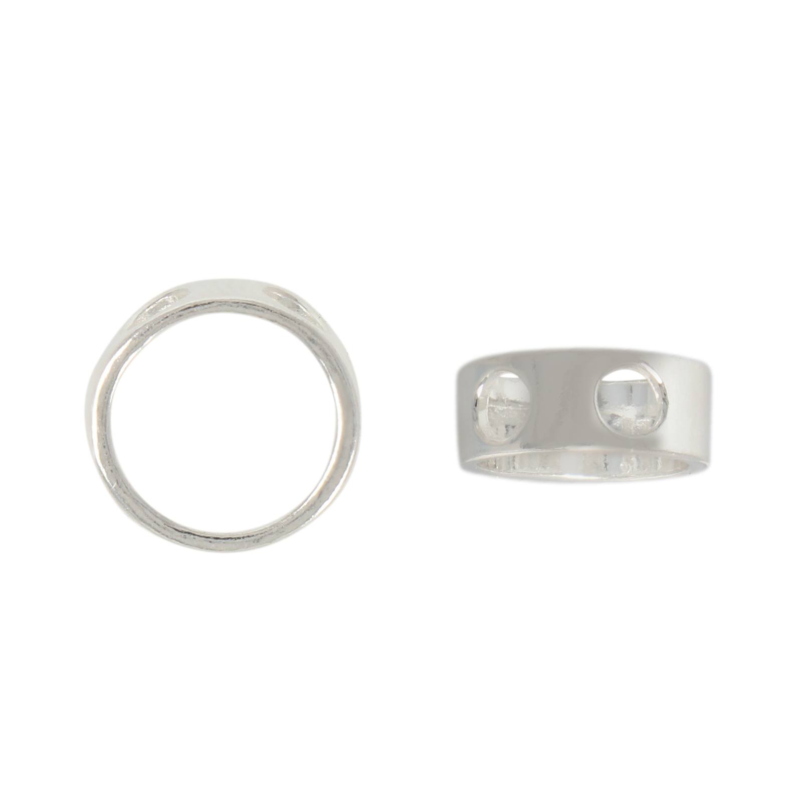 sterling silver ring pendant 10mm | 1pc