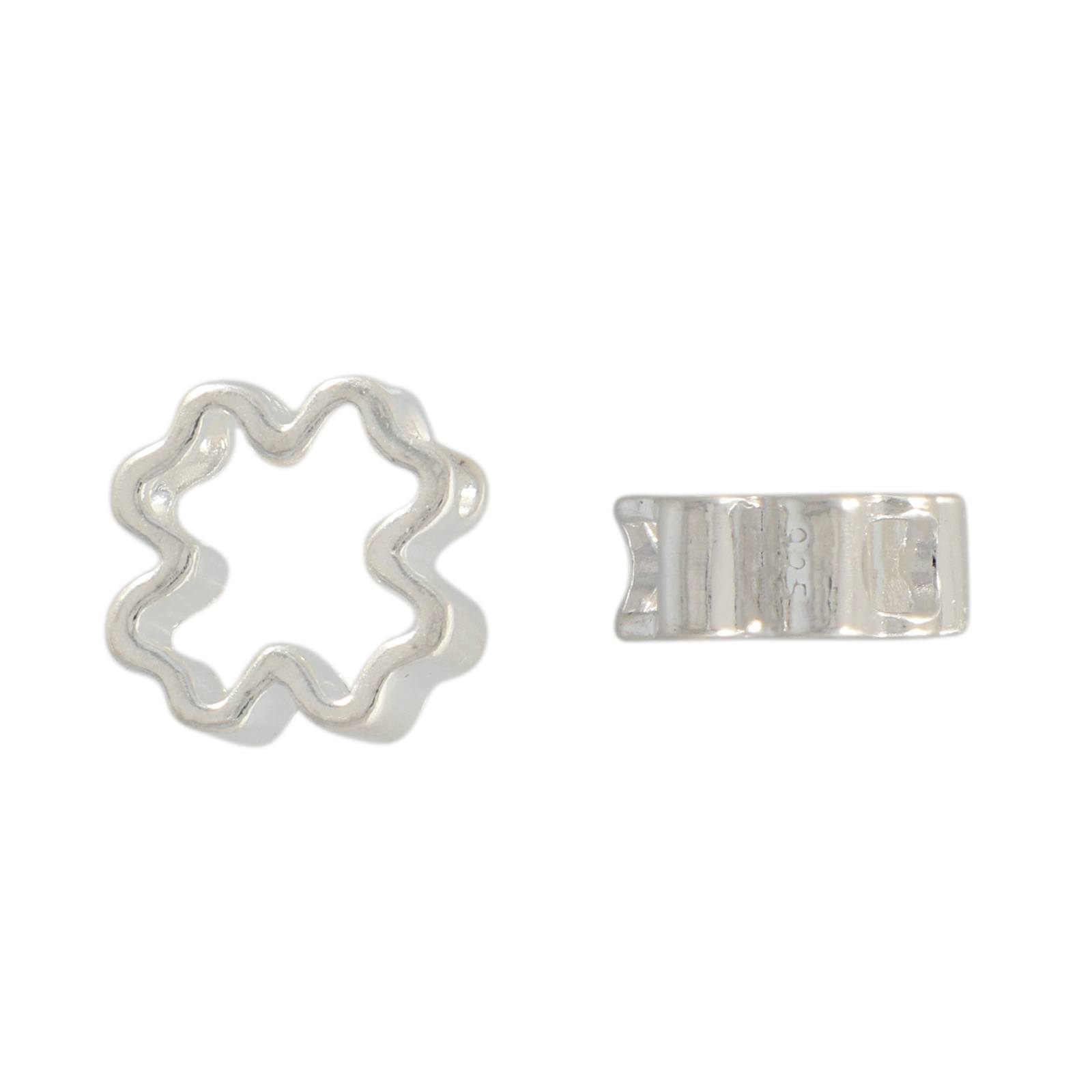 sterling silver clover pendant 10mm | 1pc