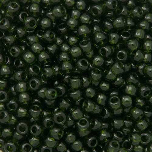 rocaille toho seed beads 8/0 transparent olivine (940) | 10gr