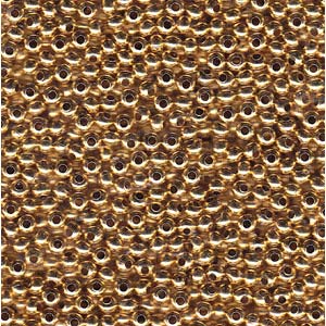 metal seed beads 8/0 24 karat | 5gr